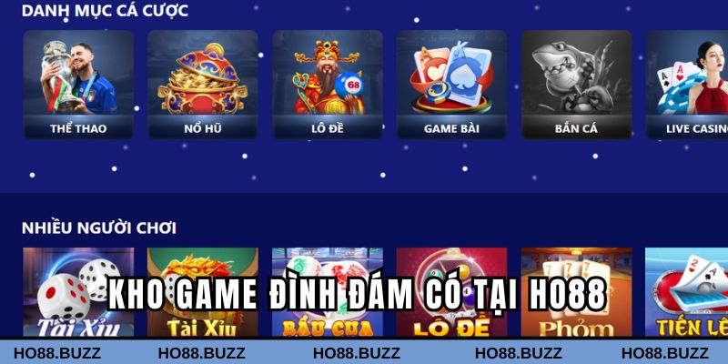 Kho game đình đám dành cho hội viên tham gia