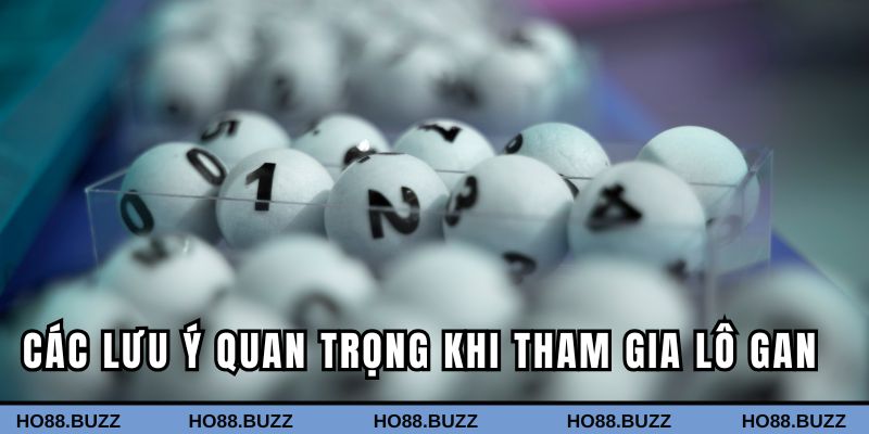 Các lưu ý quan trọng khi tham gia lô gan