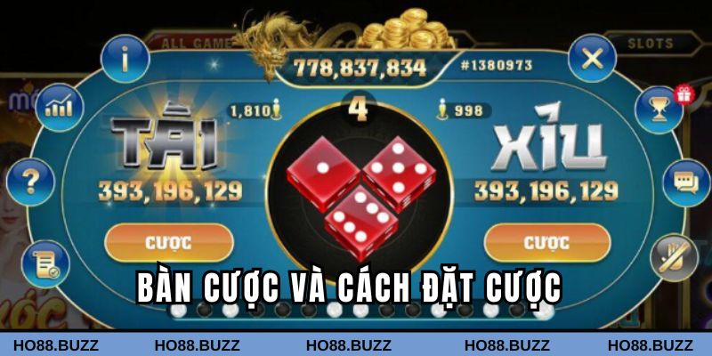 Bàn cược và cách đặt cược